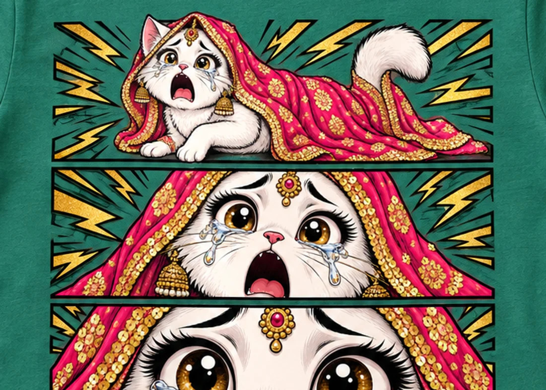 Close-up of the Kya Karu, Mar Jaau? print