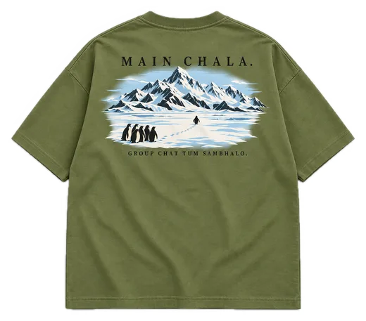 Main Chala Oversized tee in Avocado Green
