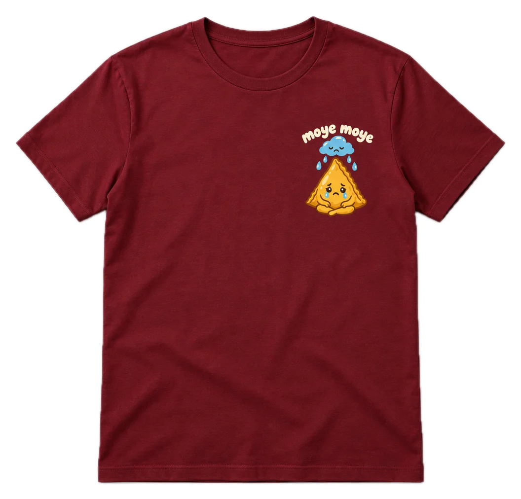 Moye Moye Regular tee in Maroon, front