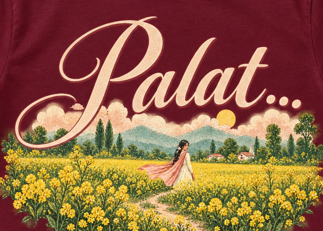 Close-up of the Palat print