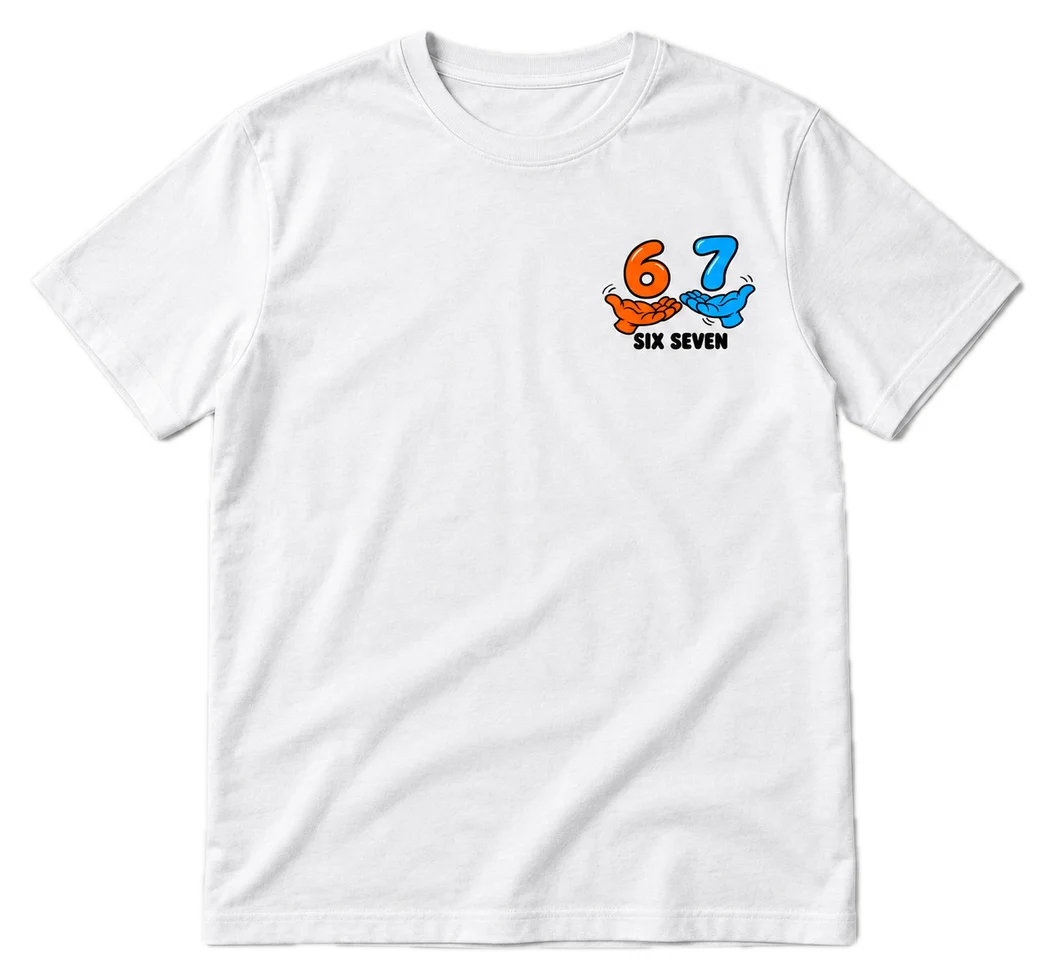 Six Seven Regular tee in White, front