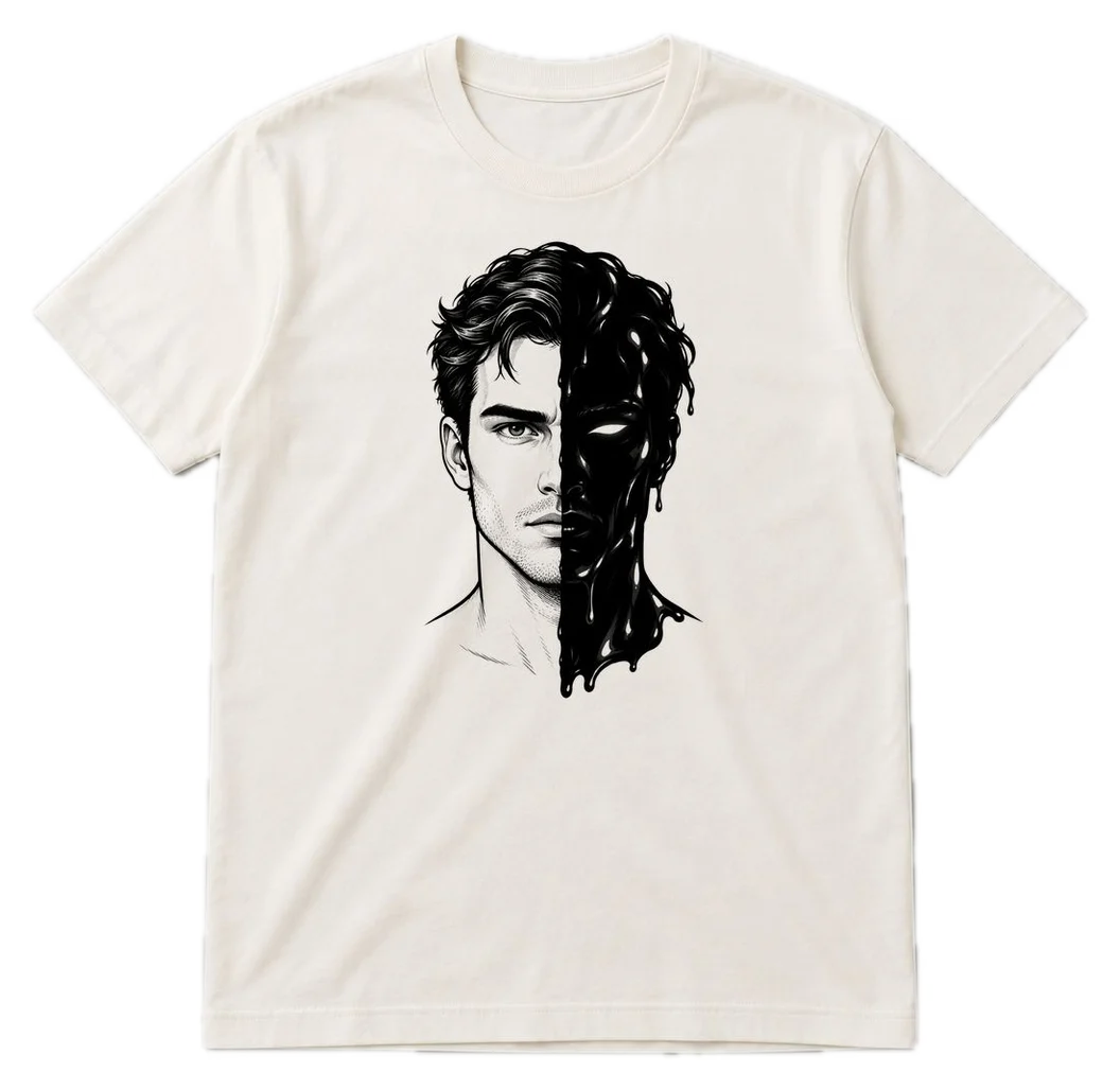 Two Faced Regular tee in White, front